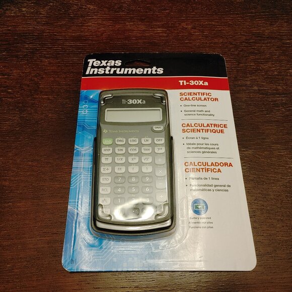 BRAND NEW IN BOX TI-30Xa Scientific Calculator Grey/Black - Picture 1 of 2
